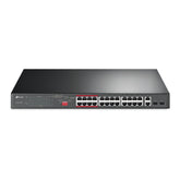 Switch 24 Puertos 10/100Mbps, 2Puertos Gb Poe+ No Administrable, Tp-Link Tl-Sl1226
